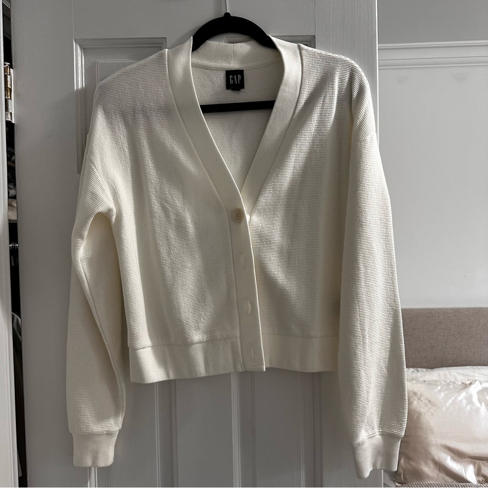 White GAP Cardigan